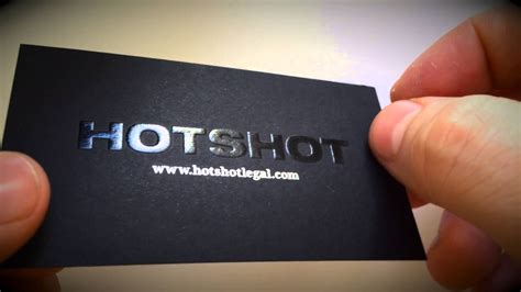 Foil Embossed Business Cards - YouTube