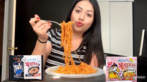 Spicy Noodle Mukbang 🌶 🥵 - YouTube