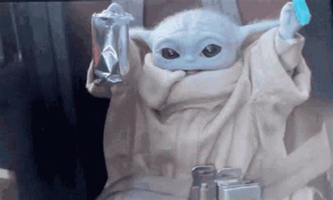 Baby Yoda GIF - Baby Yoda Handsup - Discover & Share GIFs