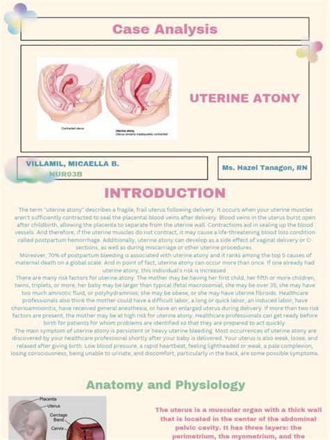 Uterine Atony 1 | PDF | Uterus | Childbirth