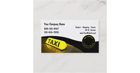 Taxi Business Cards New | Zazzle