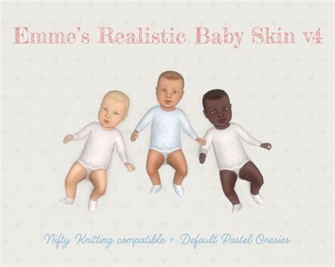 Realistic Baby Skin for Sims 4