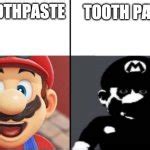 Happy mario Vs Dark Mario Meme Generator - Imgflip