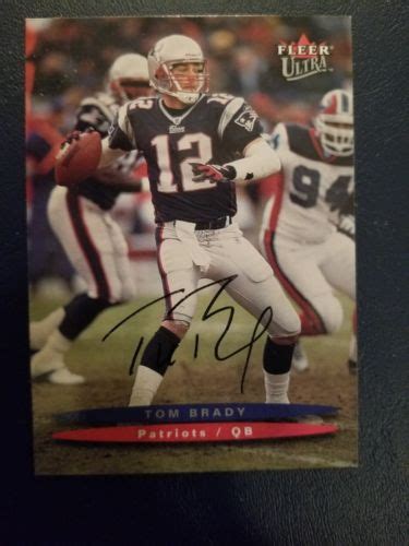 2003 fleer tom Brady autographed card -- Antique Price Guide Details Page