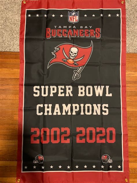 Tampa Bay Buccaneers Super Bowl Banner Championship Flag | Etsy