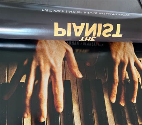 The Pianist Original Movie Film Poster, 2002, 27x40 D/S, Roman Polanski ...