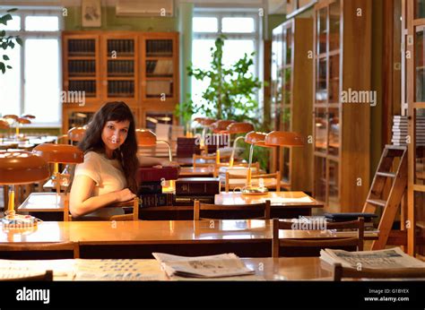 Reading-room in the library Stock Photo - Alamy