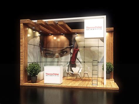 STAND THERMO FISHER on Behance | Exibition design, Thermo fisher, Exhibition booth design
