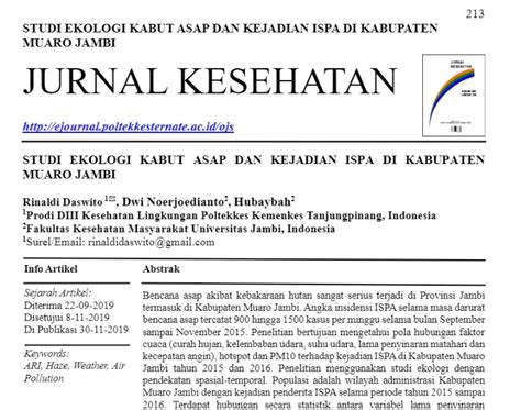 Contoh jurnal kesehatan terbaru | griz's blog