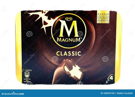 Magnum Algida Ice Cream. Magnum Algida is a Brand of Unilever Editorial Image - Image of classic ...