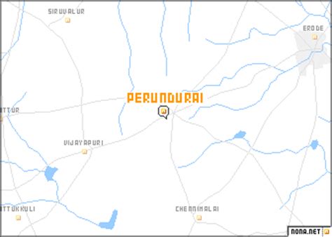 Perundurai (India) map - nona.net