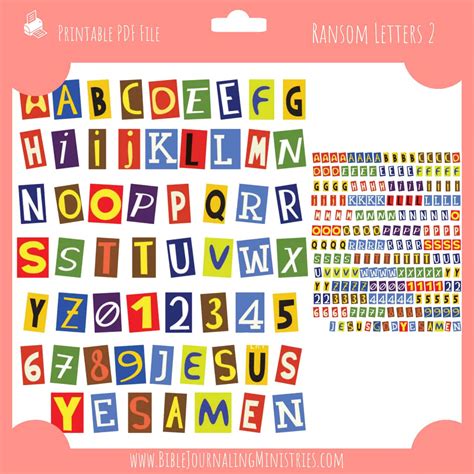 Ransom Letters 2 Planner Stickers