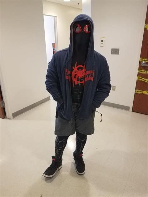 My homemade Miles Morales costume : r/Spiderman