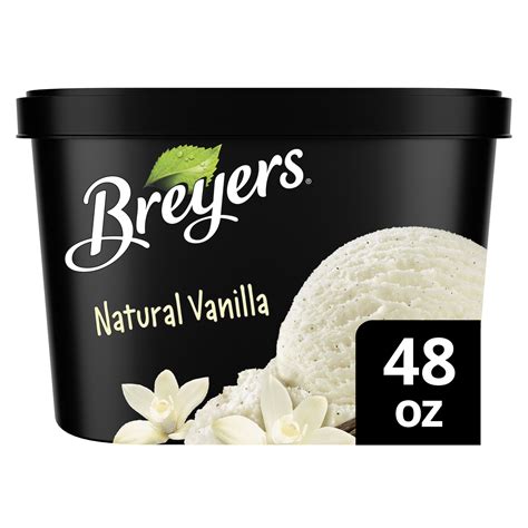 Breyers Classics Ice Cream Natural Vanilla 48 oz, Perfect with Pie ...