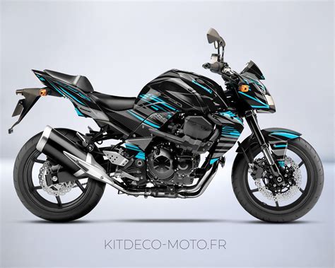 Kawasaki Z750 Graphic Kit - Dark Cyan | Kitdeco-moto.fr