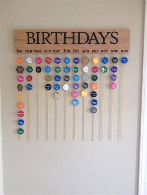 Make your own hanging birthday calendar | DIY projects for everyone! | Diy calendar, Birthday ...