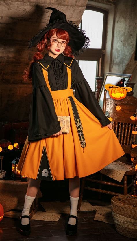 New Release: 【-Little Witch's Party-】 #Halloween Themed Lolita Blouse and Skirt Set Shopping ...