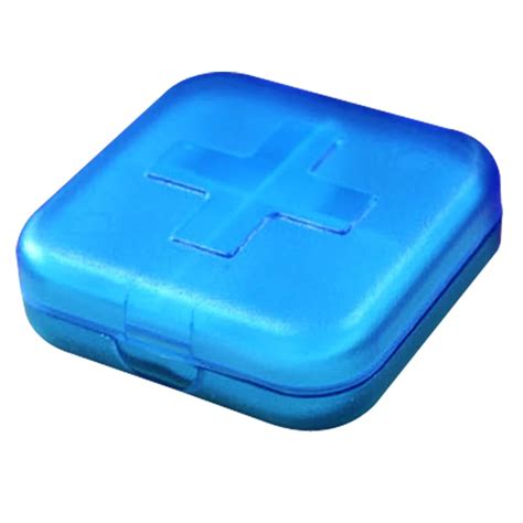 New 4 Slot Health Medicine Case Portable Organizer Blue DC88-in Pill Cases & Splitters from ...