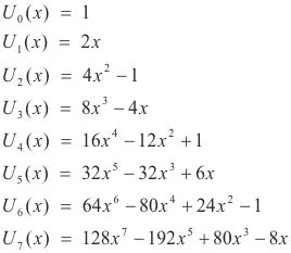 Chebyshev polynomials of the first and second kind. Chebyshev’s differential equation ...