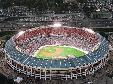 Atlanta Fulton County Stadium #baseballstadium | Atlanta braves stadium ...