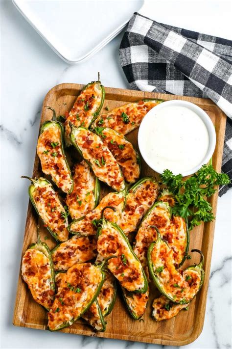 Baked Jalapeno Poppers with Cream Cheese • Food Folks and Fun