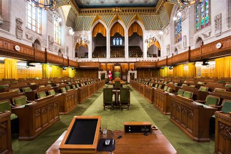 The House of Commons in the Canadian Parliament Building - Central Housing Group