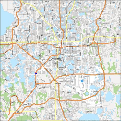 Map of Orlando, Florida - GIS Geography