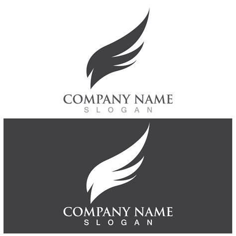 wing logo and vector template 12524960 Vector Art at Vecteezy