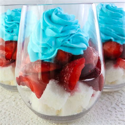 Red White and Blue Strawberry Shortcake - Two Sisters