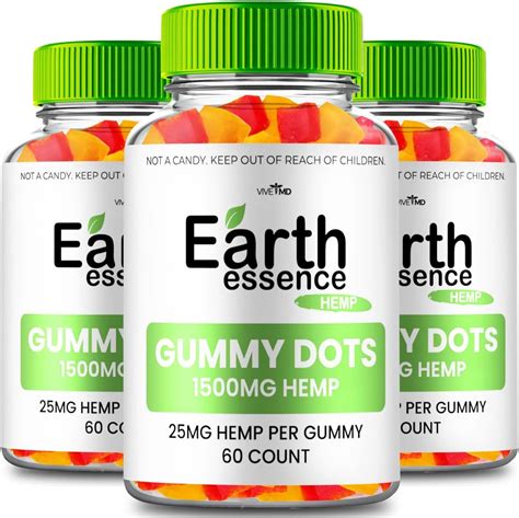 Amazon.com: Earth Essence Gummy Dots 1500mg - Earth Essence Gummy for ...