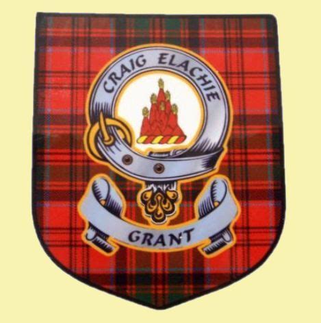 For Everything Genealogy - Grant Clan Tartan Clan Grant Badge Shield Decal Sticker Set of 3, $15 ...