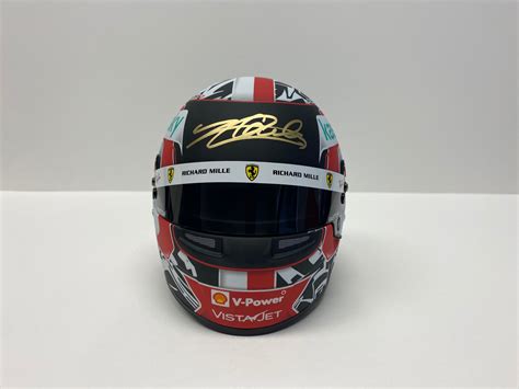 Charles Leclerc 2021 Mini Helmet - Autographed Collectables