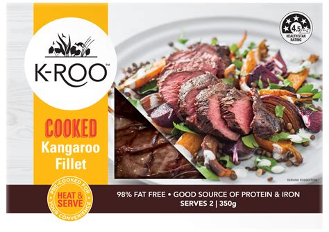 Precooked kangaroo fillet