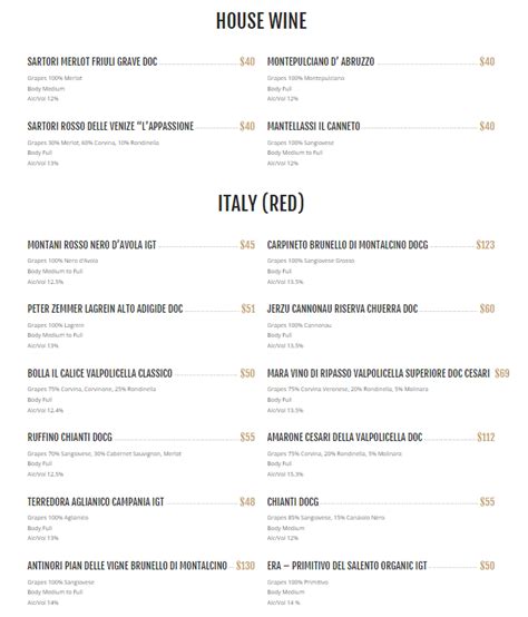 Al Forno East Coast Restaurant & Pizzeria Menu 2024