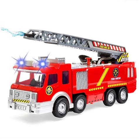 BIG SALES!!Electronic Power Fire Truck Car Toy for Toddlers Kids Boys Girls Birthday Realistic ...