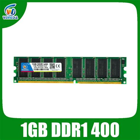 VEINEDA DDR1 2GB DDR3 Memory Ram for DDR PC2700 2 X1GB Desktop Memory ...