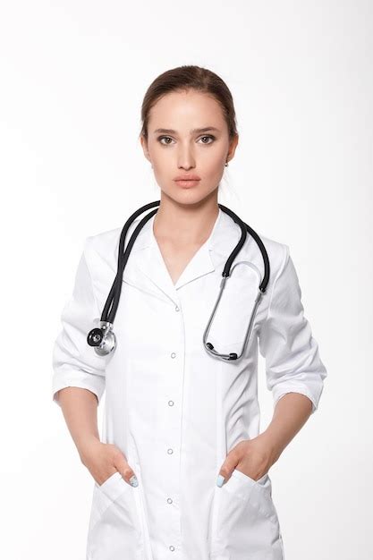 Premium Photo | Woman doctor with white coat