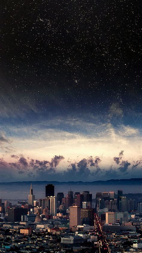 Perfect view, beautiful view, city, new, nice, stars, HD phone ...