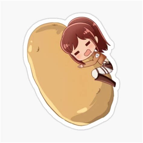 Sasha and potato Sticker by Mr-sticker in 2021 | Attack on titan ...