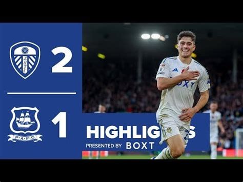 Highlights | Leeds United 2-1 Plymouth Argyle | James and Piroe goals ...