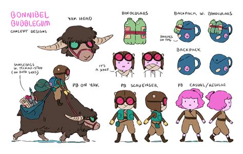 Bonnibel Bubblegum concept art by writer/storyboard artist Hanna K Nyström | Cartoon character ...