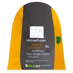 Waitrose Frozen Medium Free Range Turkey with Giblets | Waitrose & Partners