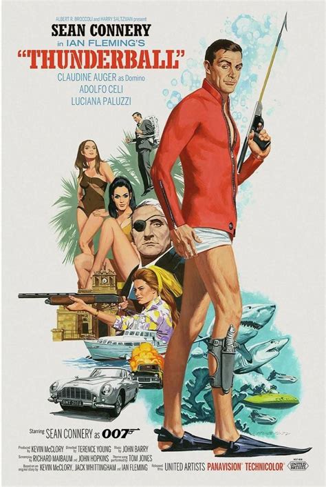 Thunderball (1965) [906 1350] by Paul Mann | James bond movie posters ...