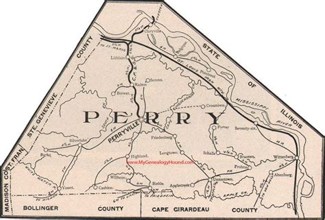 Perry County, Missouri 1904 Map