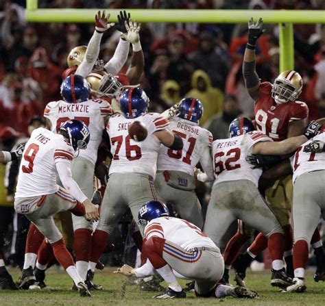 Kick that sent the N.Y. Giants to the 2012 Superbowl to face the ...