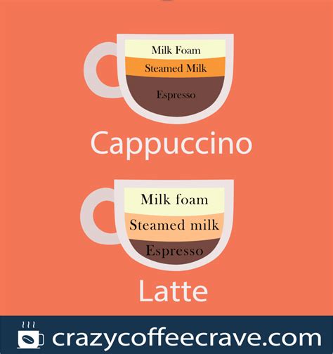 What is the Difference Between a Latte and a Cappuccino? | Crazy Coffee Crave