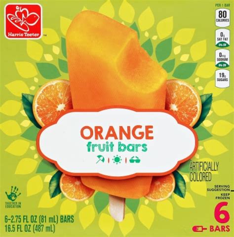 Harris Teeter™ Orange Fruit Bars, 6 ct - Harris Teeter