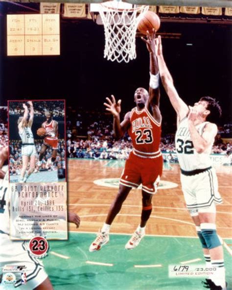 Michael Jordan Pictures: 63 Playoff Points Against The Celtics