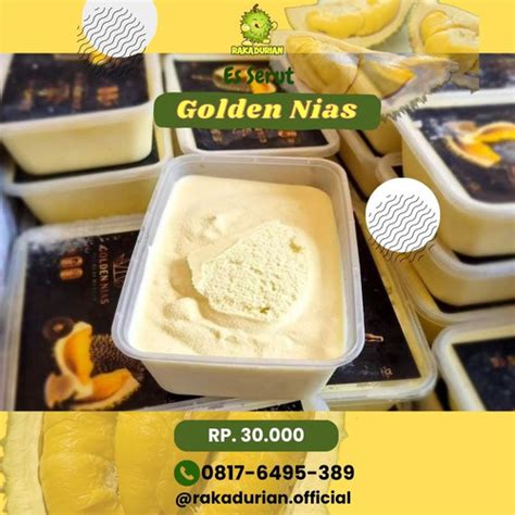 Jual ES KRIM / ES SERUT DURIAN GOLDEN NIAS - STANDAR - Kota Depok - Raka Durian | Tokopedia