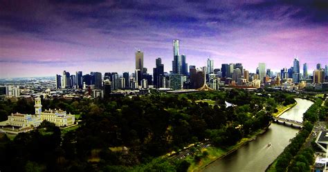 Melbourne City Skyline - Drone Photography